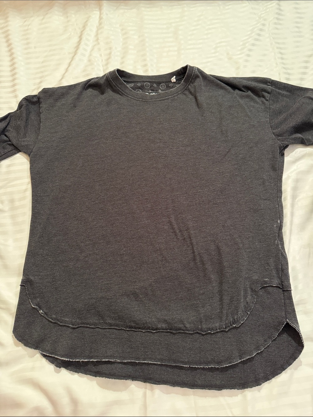 Royce Brand Women's Short Sleeve Crewneck Top in Charcoal